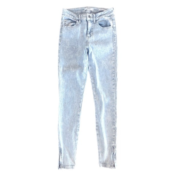 Vintage 1980's Original GUESS Marilyn 3 Zip Bleach Washed Textured Soft Denim - Picture 5 of 10